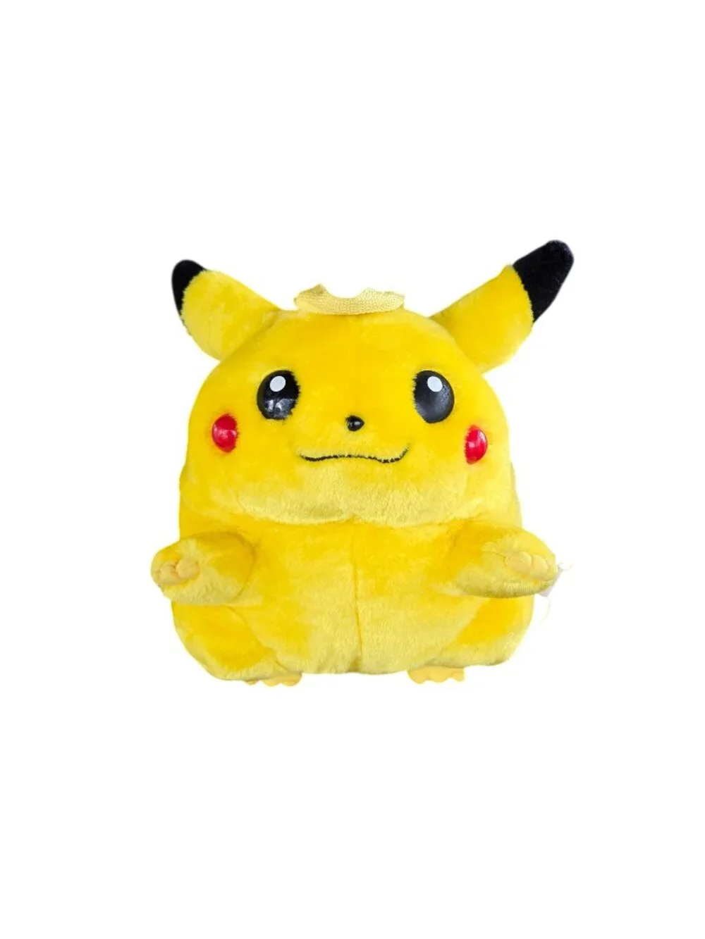 Vintage 90's Pokemon Nintendo Fat Pikachu Backpack Bag Plush by Pyramid